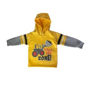 Baby Boy's Yellow Fleece Hoodie Size 24M New